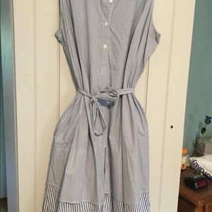 Size 26 striped shirt dress
